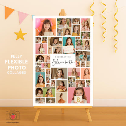 Personalized birthday welcome sign for 8 year old