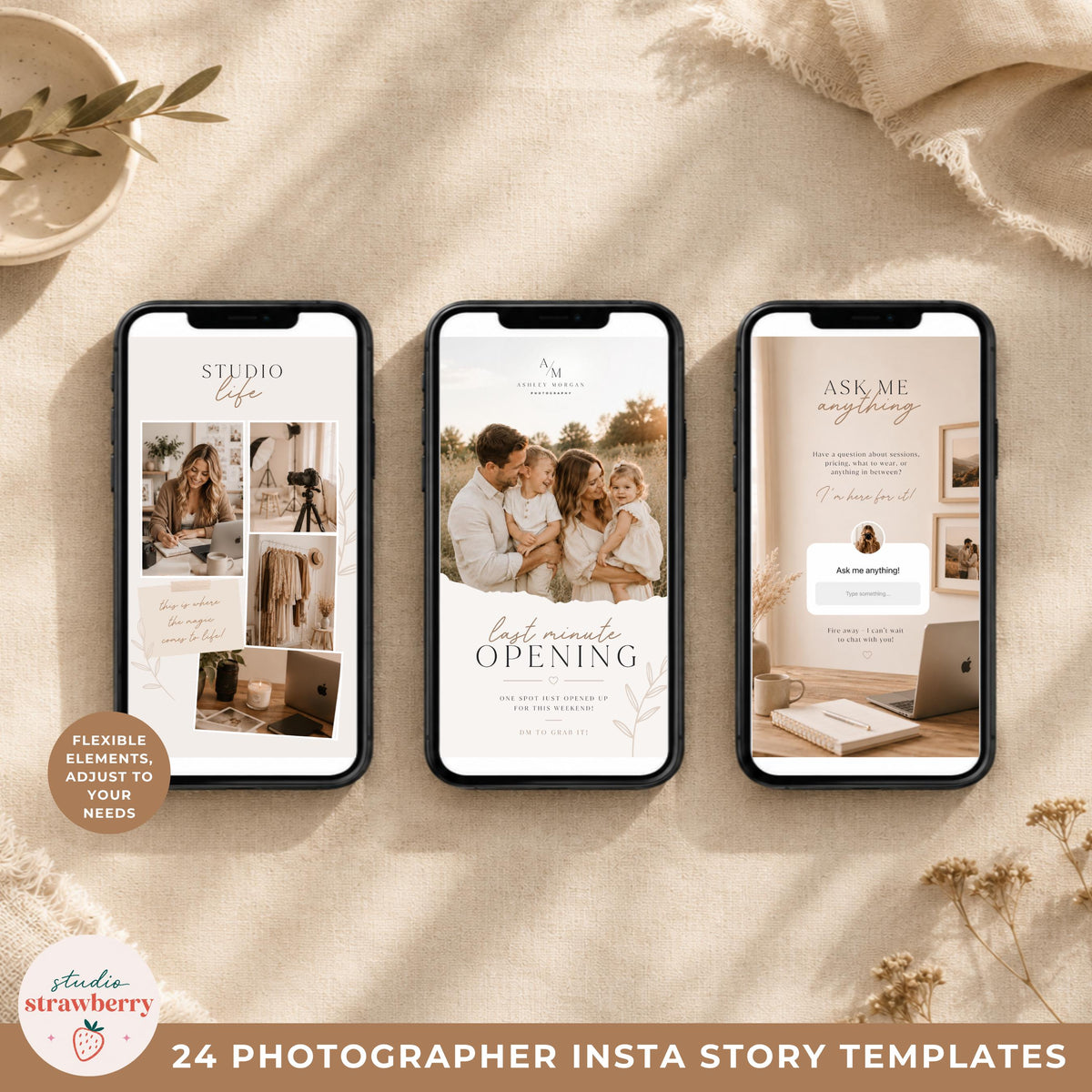 Meet your photographer Instagram story template for introducing your photography business in Canva.