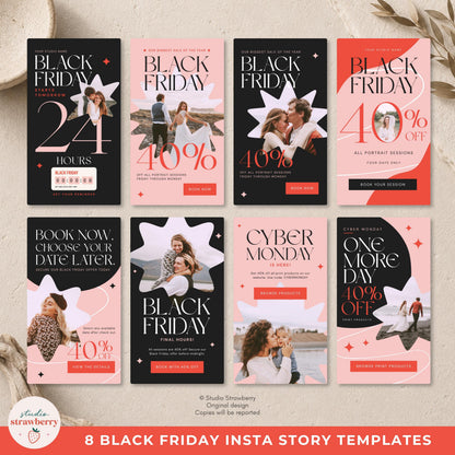 Final reminder photography promotion Story in charcoal and blush with strong typography, star accents, and a clear call to action.