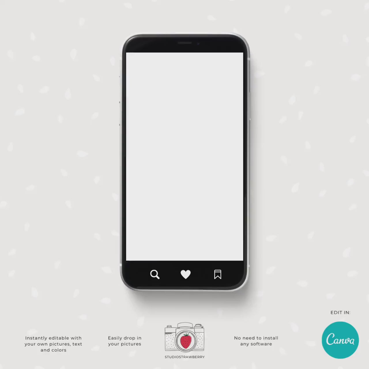 Animated Spring mini sessions video template for photographers